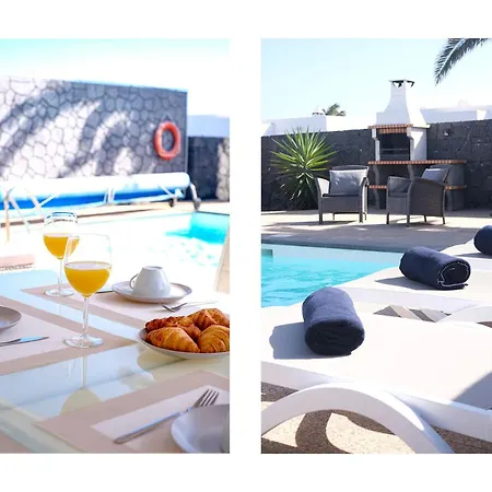 Blue Waves House - Heated Pool, Bbq And Bicycles By Lanzarote Nyaraló