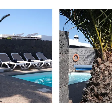 Casa de Férias Blue Waves House - Heated Pool, Bbq And Bicycles By Lanzarote Playa Blanca (Lanzarote)